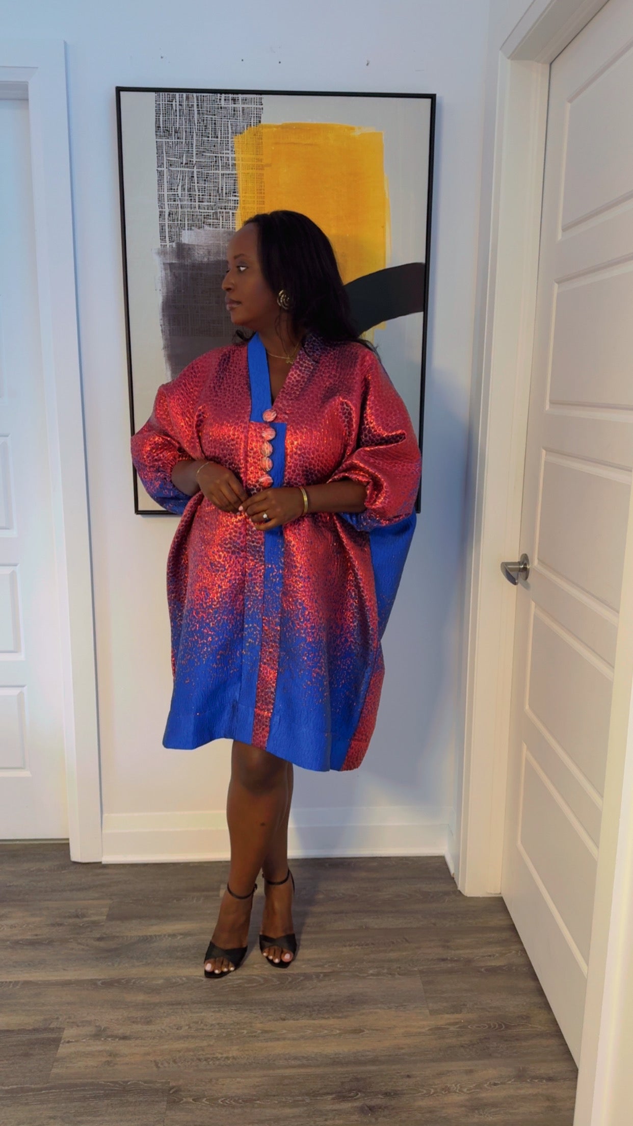 DANIELLA - LUXURY BOUBOU BLEU & ROUGE