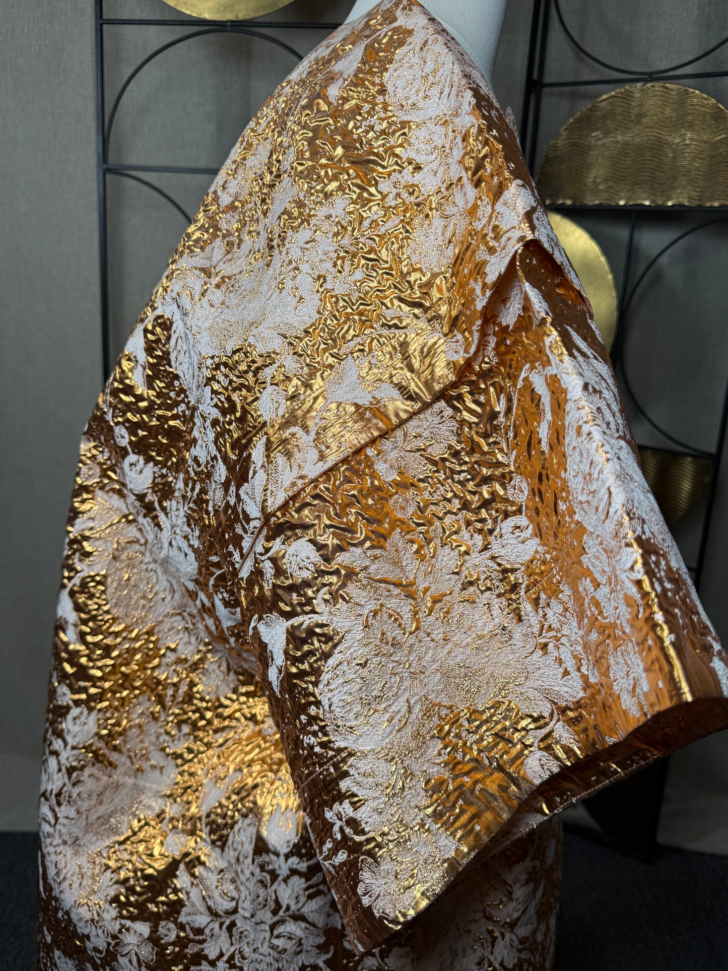 AURAYA Boubou | Gold Brocade 3-Piece Set β One Size Fits All | Lemah Canada