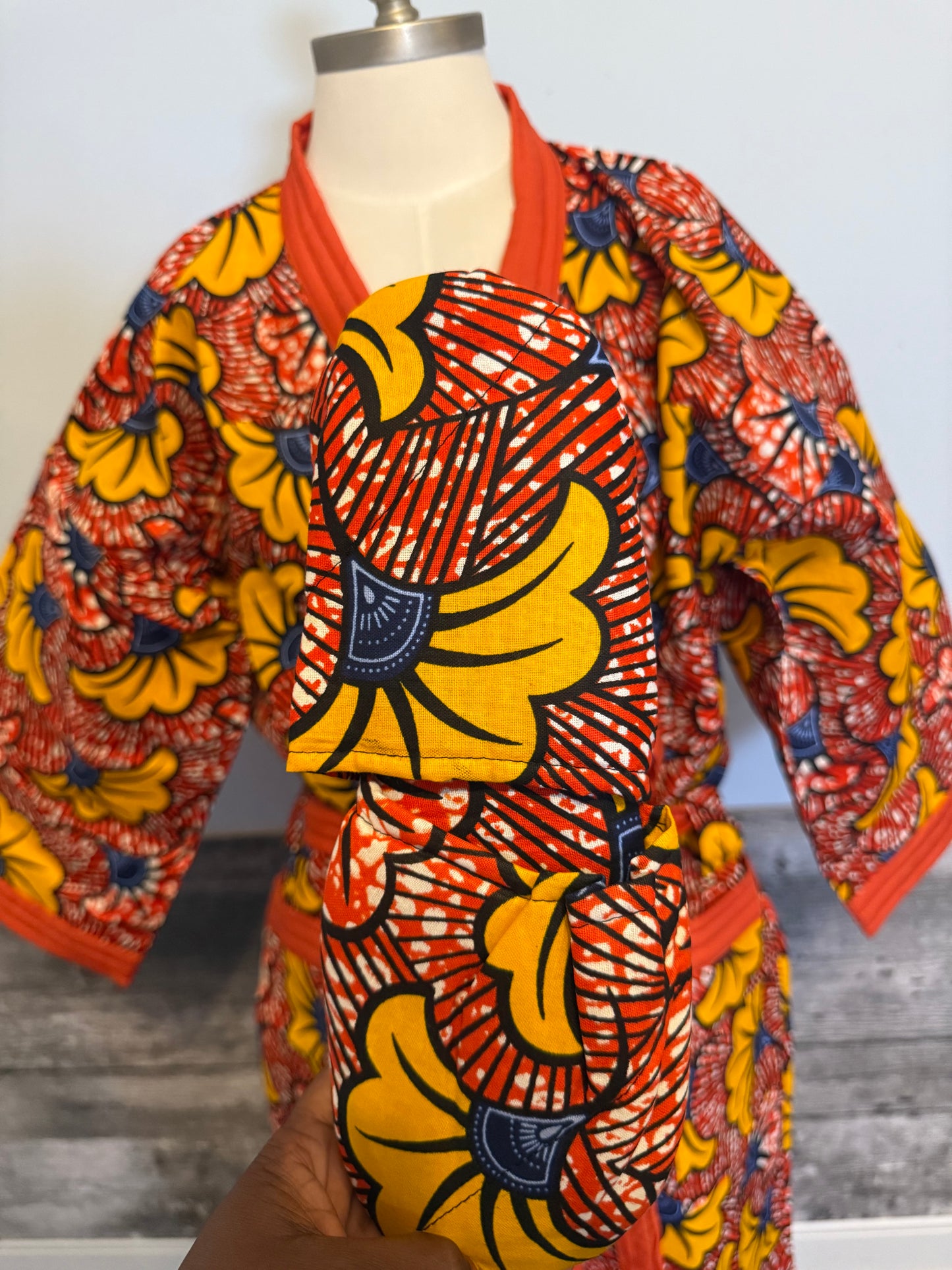 Peignoir & Pantoufles - Orange Multicolore - unisexe - Lemah Canada