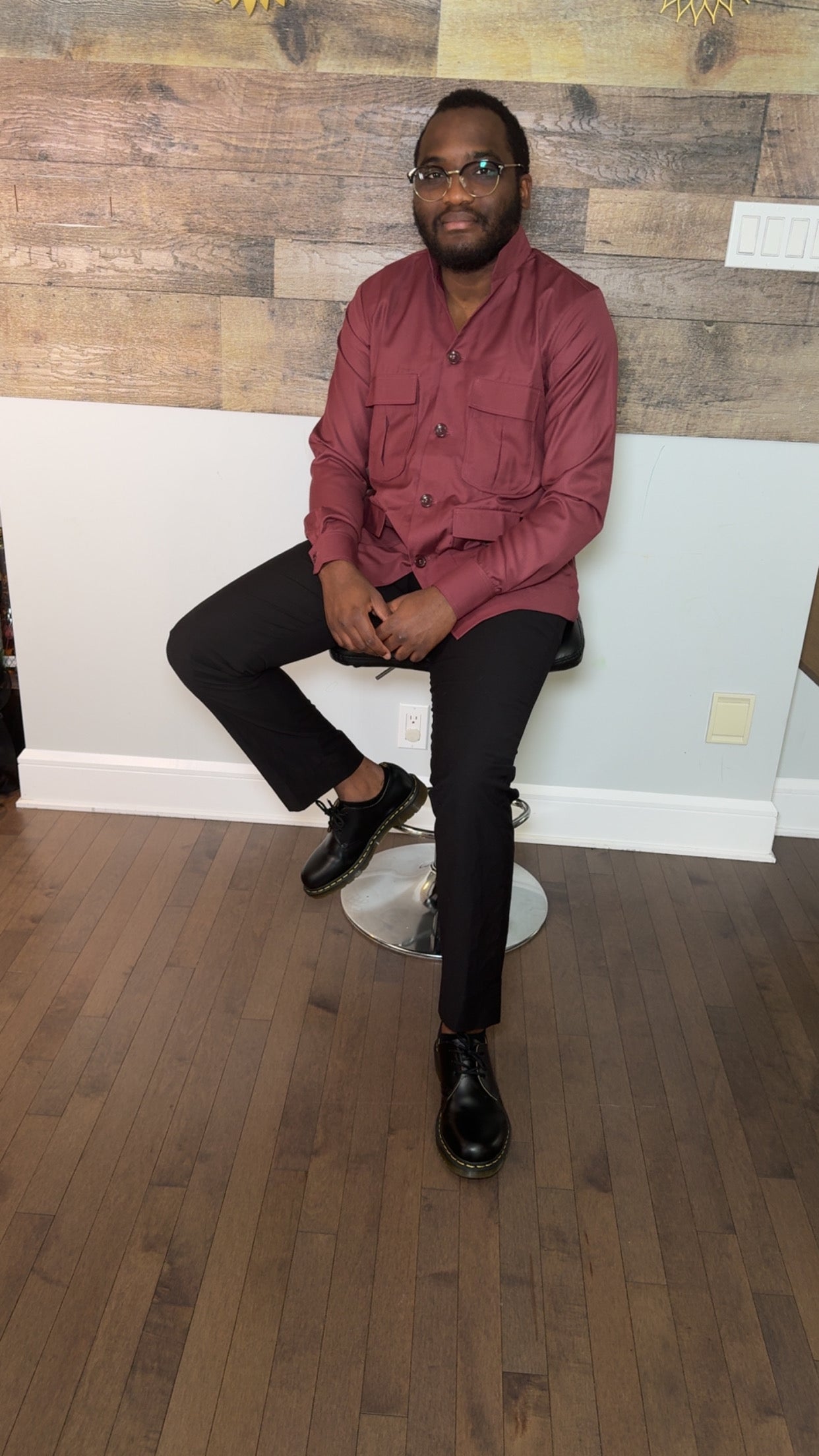 Lemah Men's Shirt – Premium Fabric | Modern African Elegance | Luxury Men's Outfit | Brown