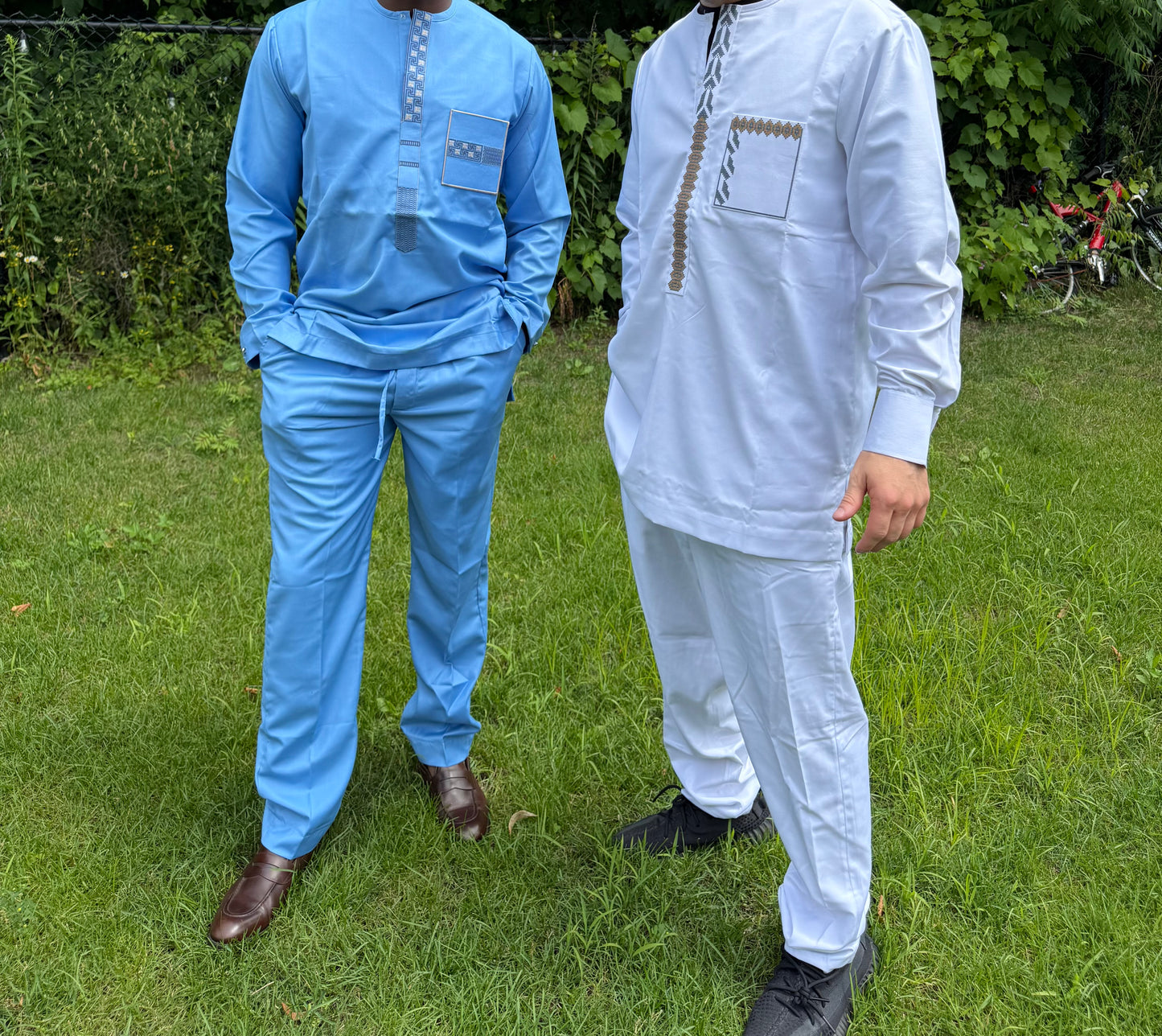 ENSEMBLE CHEMISE & Pantalon avec Broderie