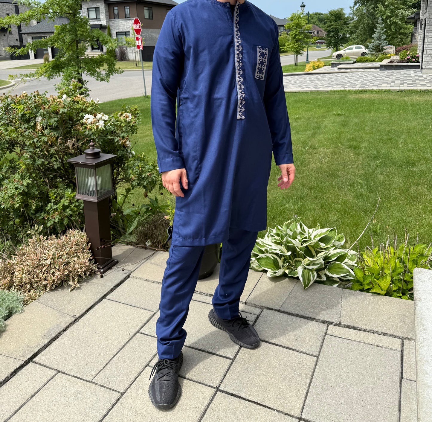 ENSEMBLE CHEMISE & Pantalon avec Broderie