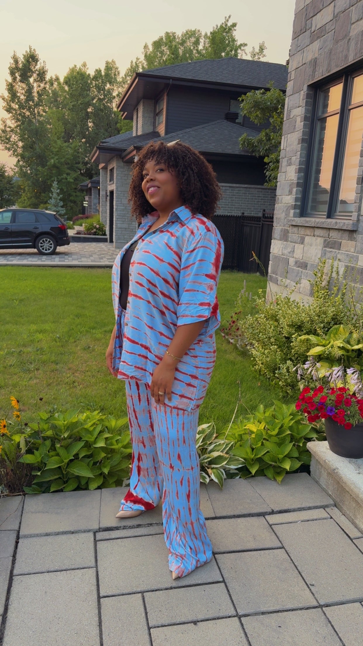XL - XXL - Chemise & Pantalon - Bleu Clair