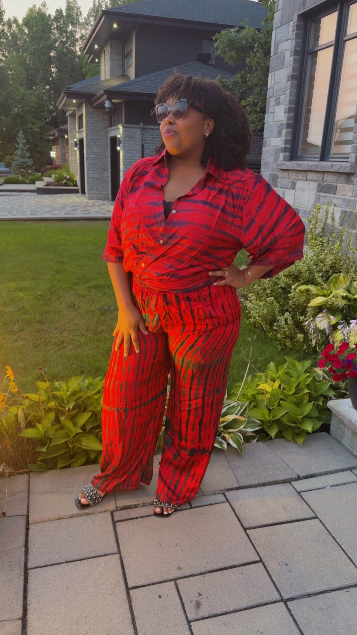 XL - XXL - Chemise & Pantalon - Rouge