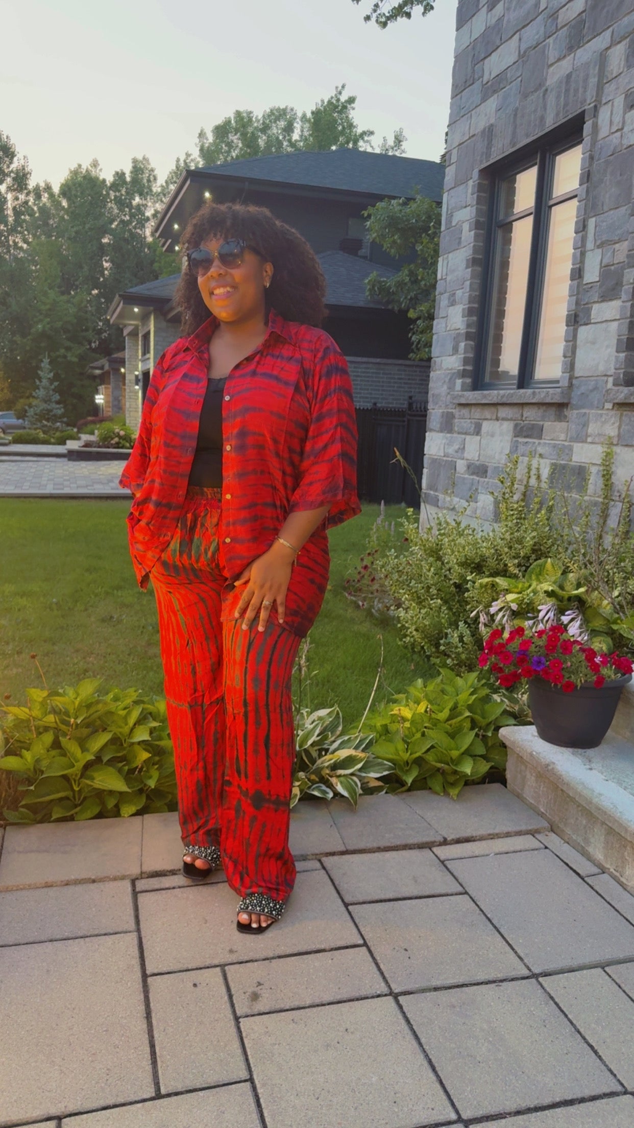 XL - XXL - Chemise & Pantalon - Rouge