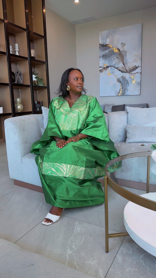 Hope - Brocade & Chantoum Boubou - VERT – Lemah Canada