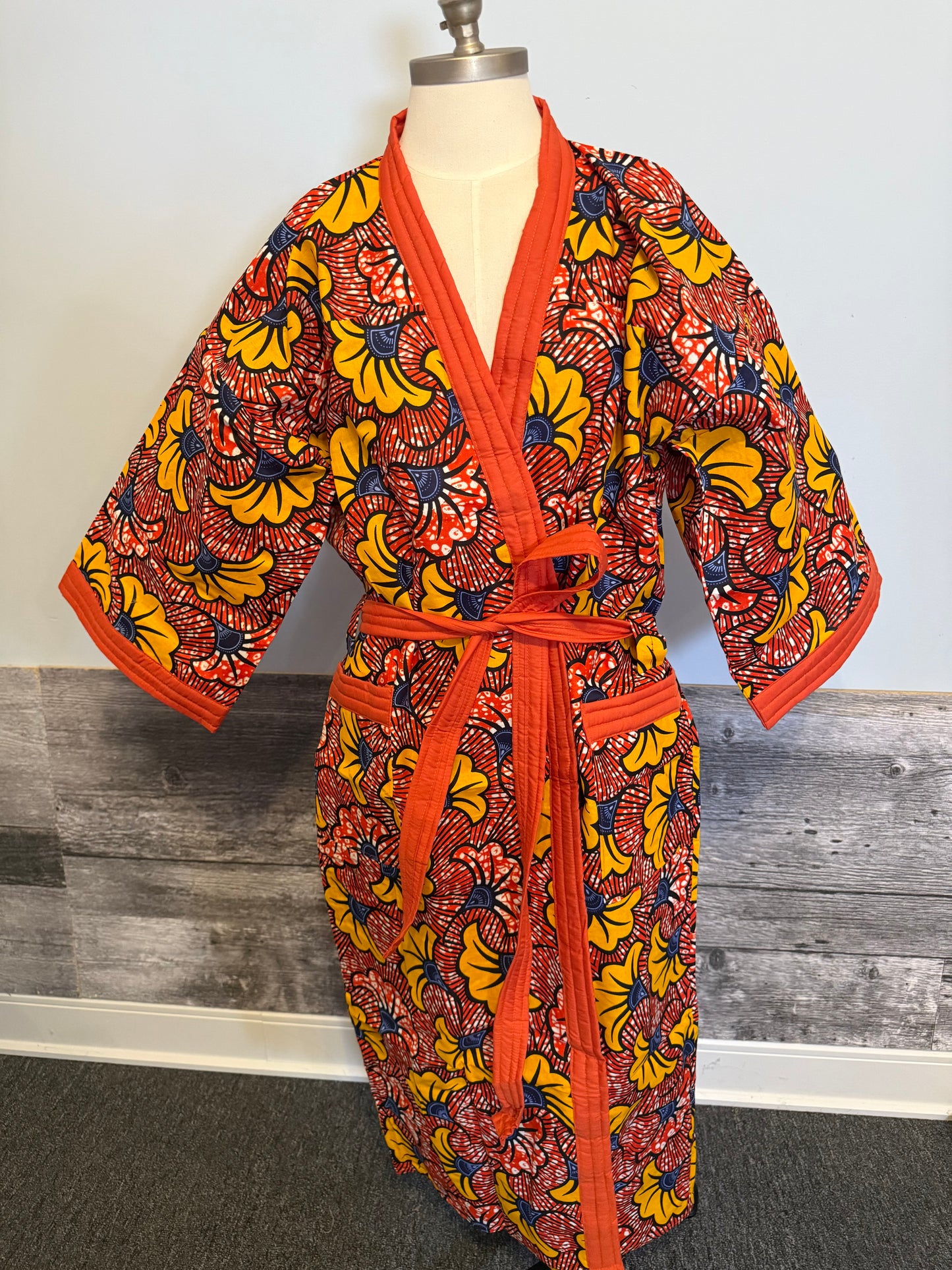 Peignoir & Pantoufles - Orange Multicolore - unisexe - Lemah Canada