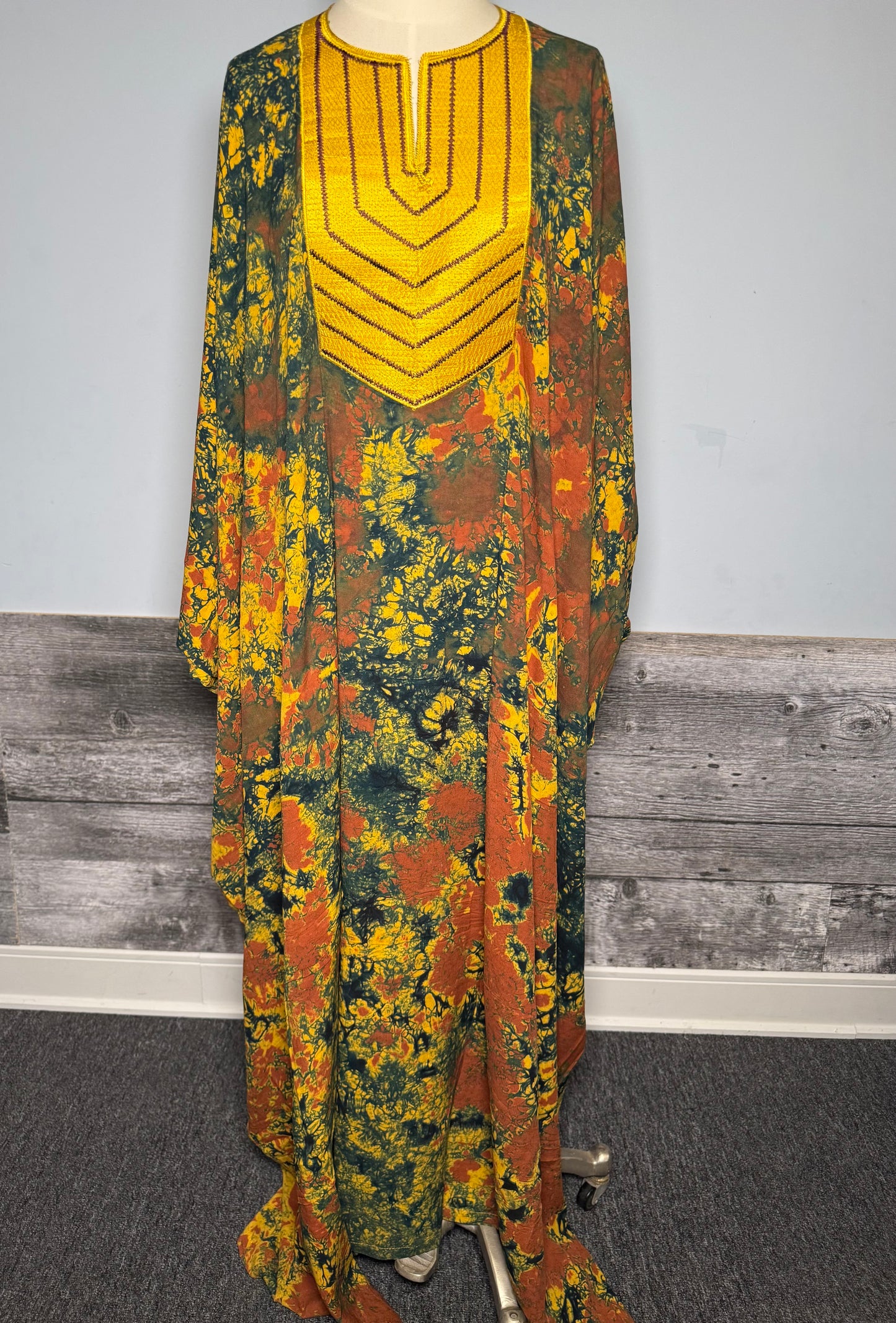 Boubou unique - Mode Africaine - Lemah Canada - Jaune Floral
