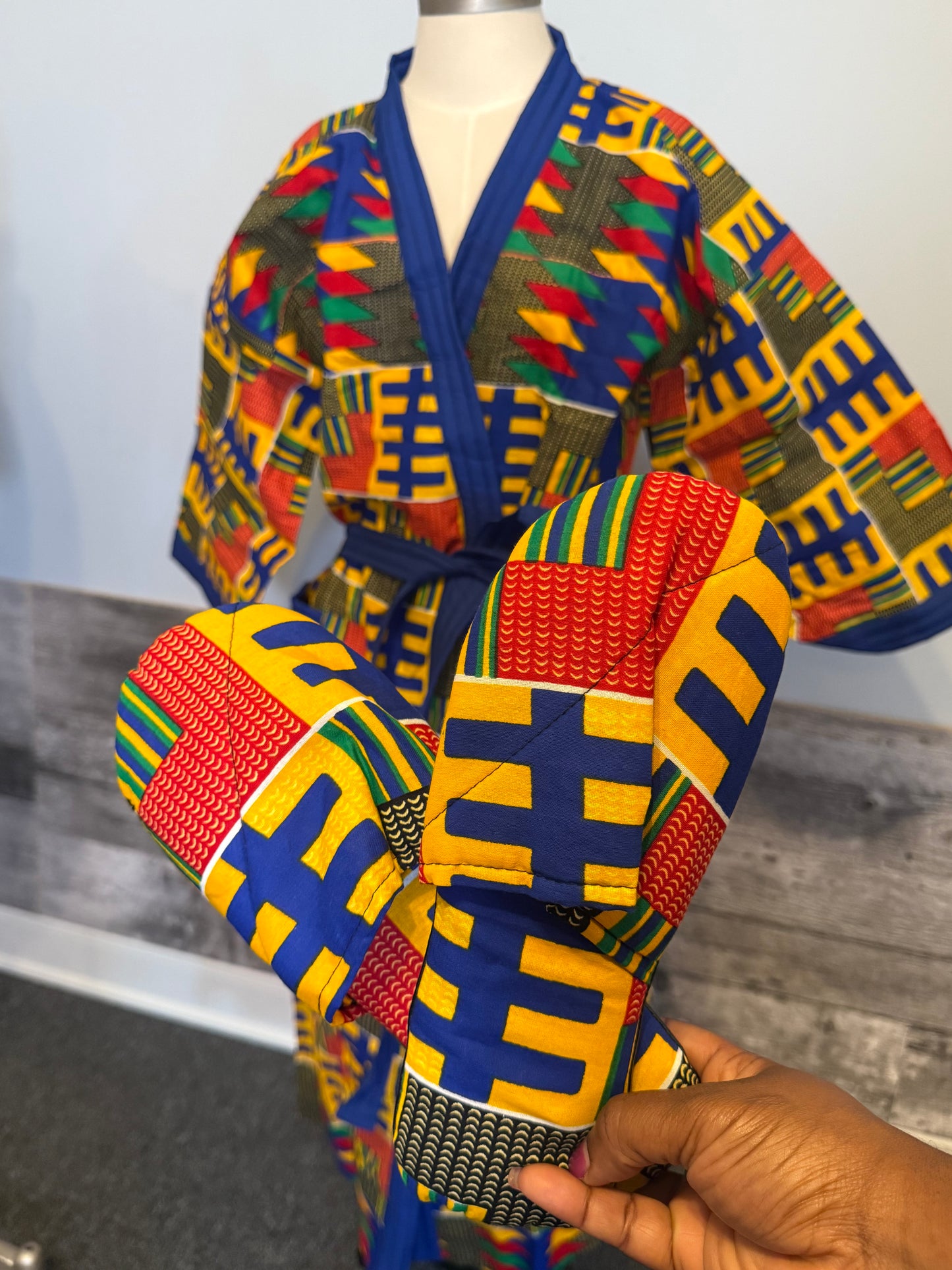 Peignoir & Pantoufle - bleu & Multicolore - Unisexe - Lemah Canada