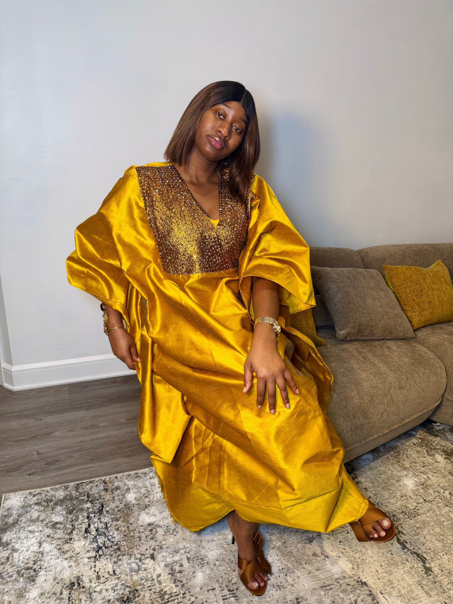 Boubou AMY - Brocade & Chantoum - 3 pièces - LEMAH - CANADA