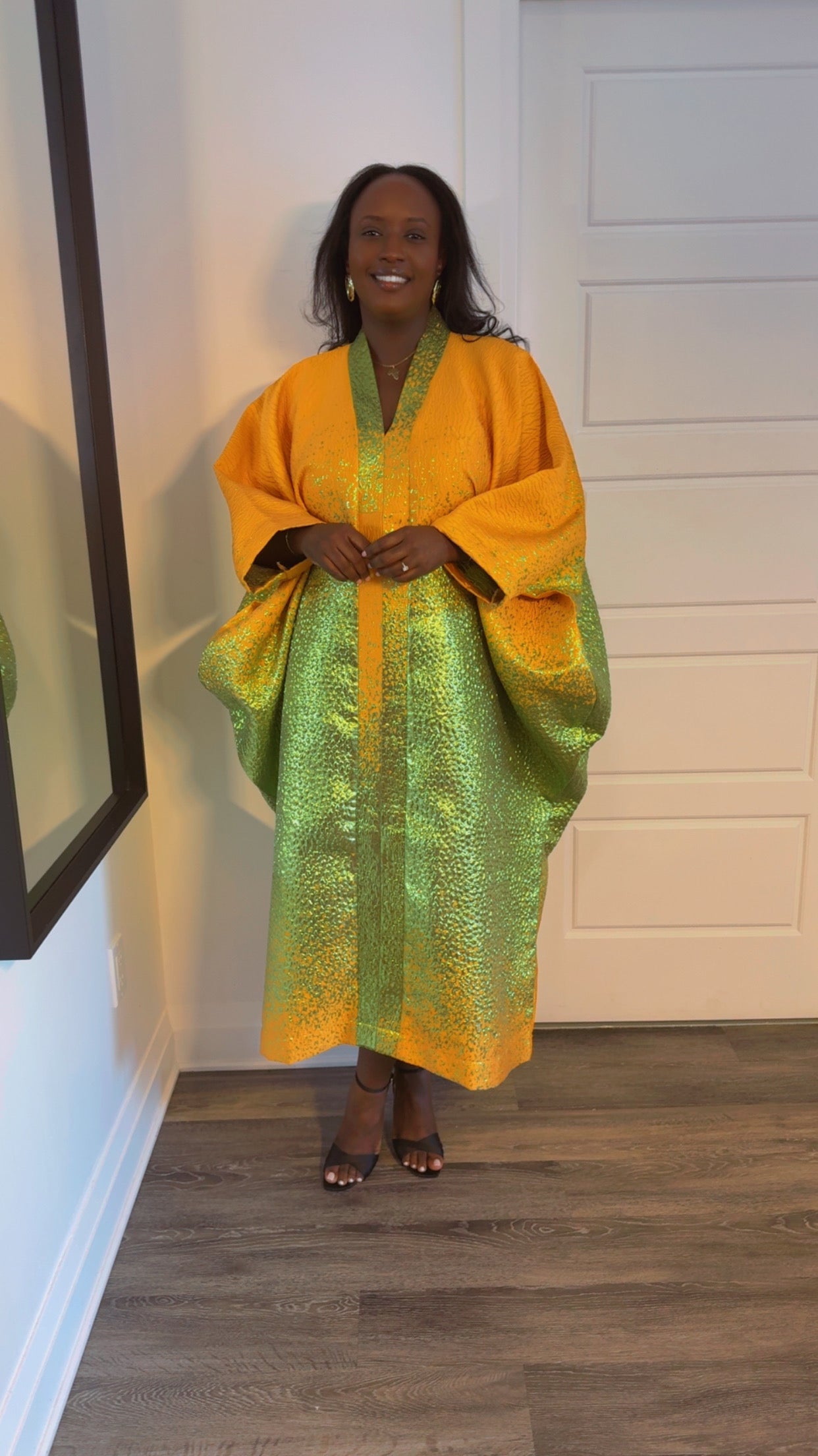 SOLEILA - BOUBOU BROCADE - JAUNE & VERT