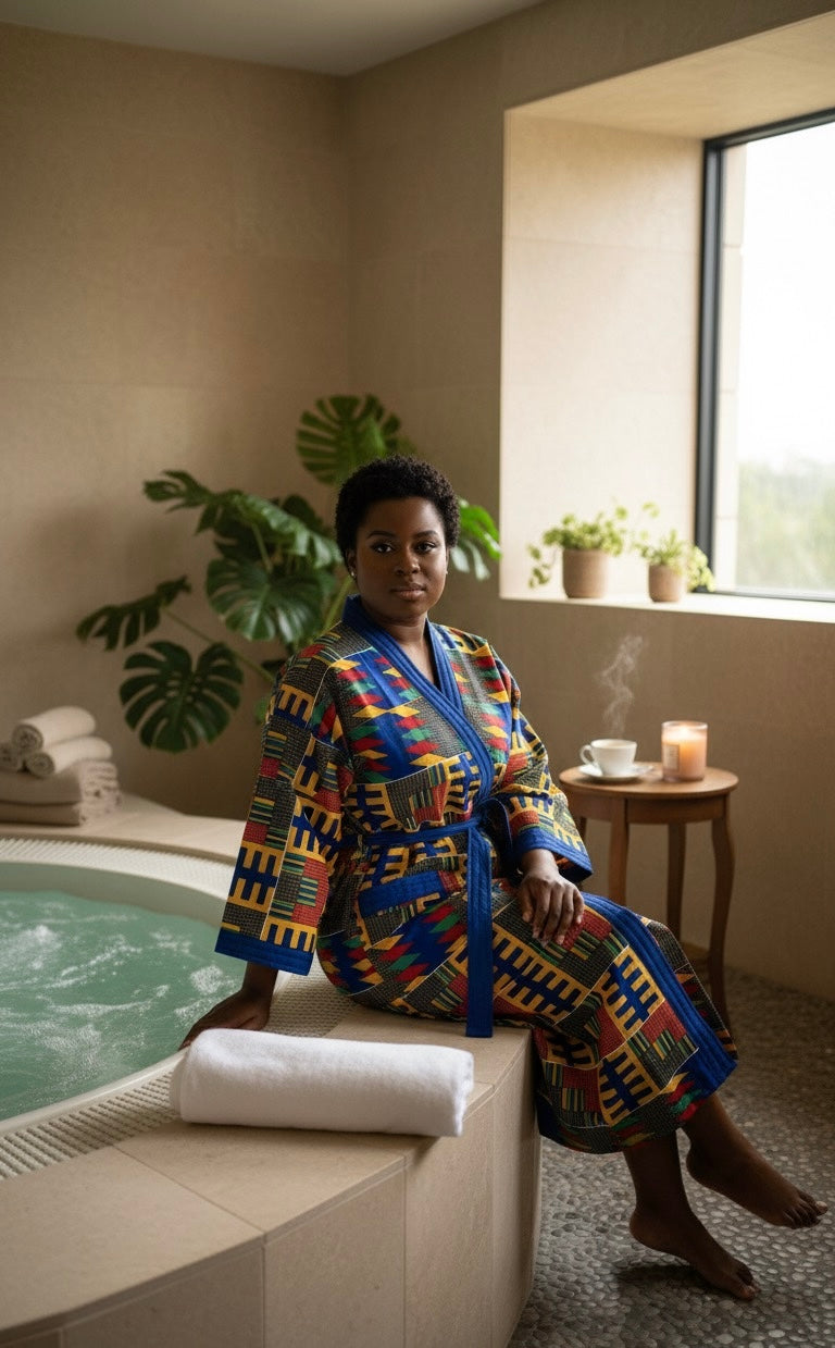 Peignoir & Pantoufle - bleu & Multicolore - Unisexe - Lemah Canada