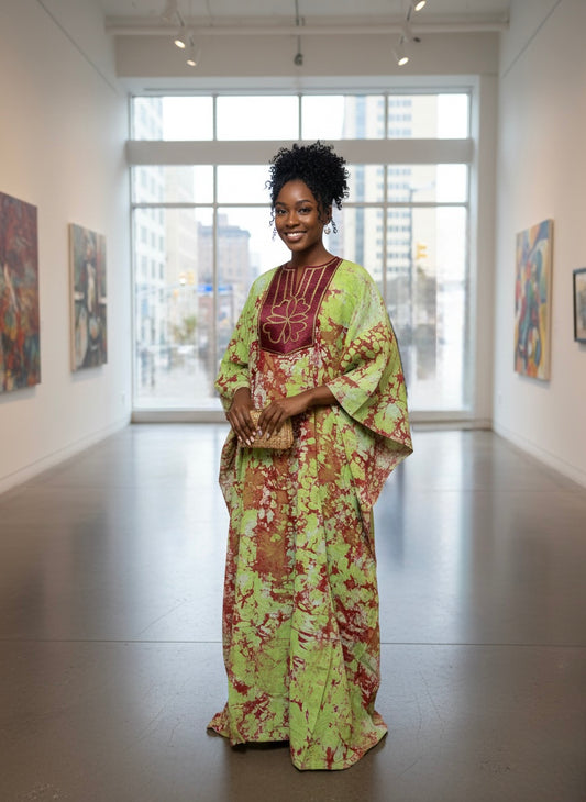 Boubou unique - Mode Africaine - Lemah Canada - Vert Pale
