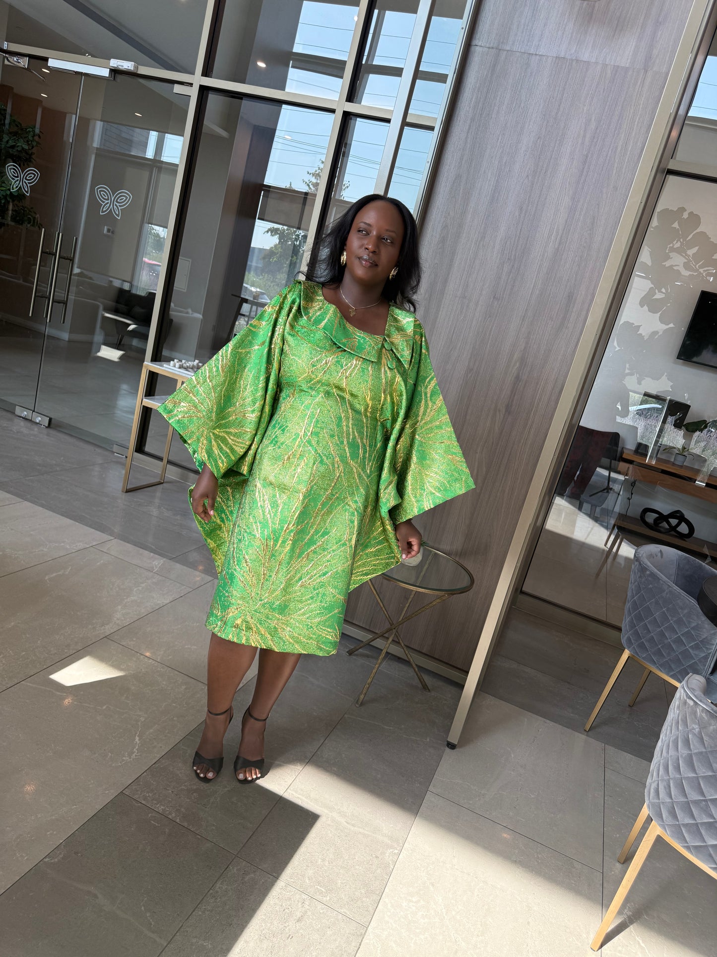 BOUBOU BROCADE - AURELIA - VERT EMERAUDE