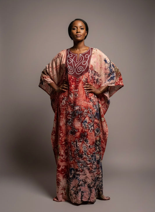 Boubou unique -Marron - Mode Africaine - Lemah Canada