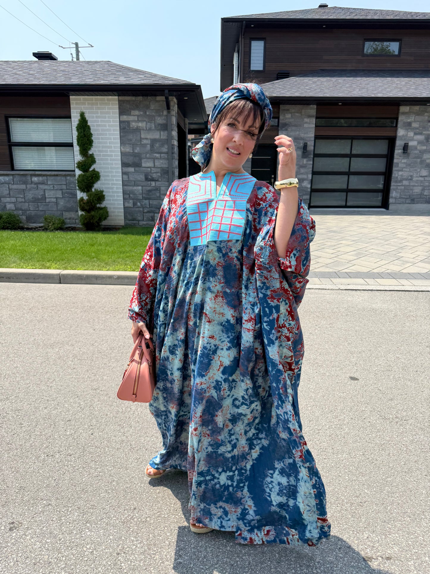 ROBE LONGUE AVEC Foulard