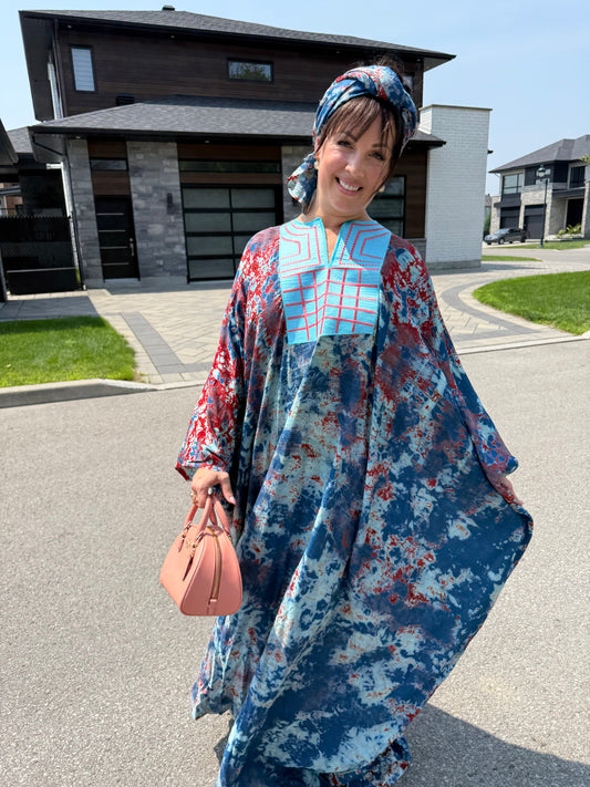 ROBE LONGUE AVEC Foulard