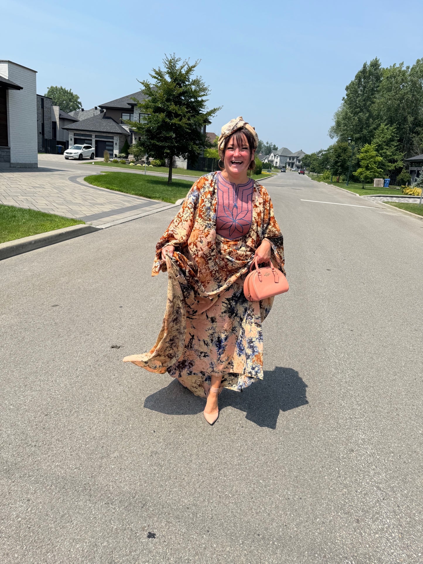 ROBE LONGUE  & Foulard - BOUBOU - Plusieurs couleurs