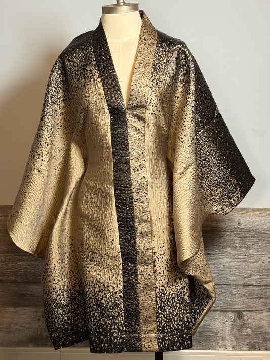 CELESTE - BOUBOU  LUXURY BROCADE NOIR & GRIS