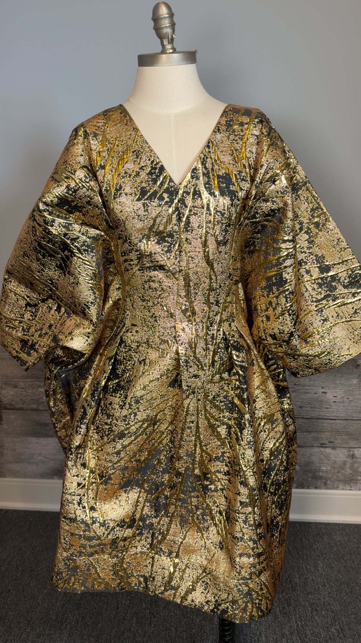 EMILIE - LUXURY BOUBOU BROCADE - Noir & Or