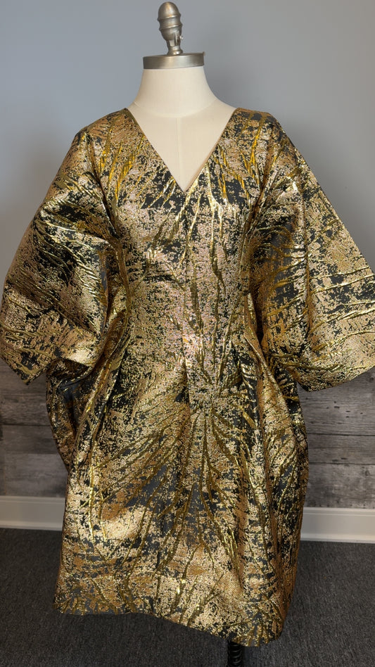 EMILIE - LUXURY BOUBOU BROCADE - Noir & Or
