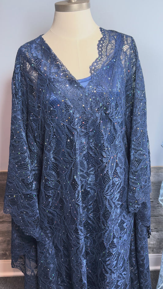 BOUBOU EN DENTELLE - Malia-BLEU NUIT